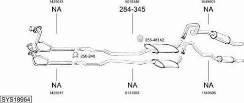 Bosal SYS18964 - Sistem de esapament - allinparts.ro