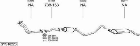 Bosal SYS18223 - Sistem de esapament allinparts.ro