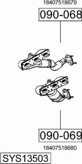 Bosal SYS13503 - Sistem de esapament - allinparts.ro