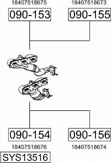 Bosal SYS13516 - Sistem de esapament - allinparts.ro
