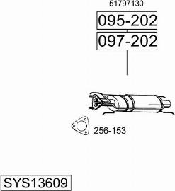 Bosal SYS13609 - Sistem de esapament - allinparts.ro