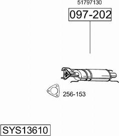 Bosal SYS13610 - Sistem de esapament - allinparts.ro