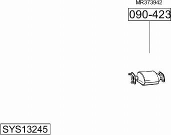 Bosal SYS13245 - Sistem de esapament - allinparts.ro