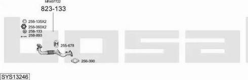 Bosal SYS13246 - Sistem de esapament - allinparts.ro