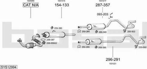Bosal SYS12994 - Sistem de esapament allinparts.ro
