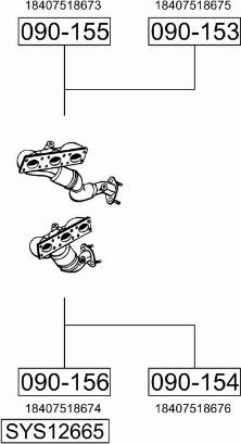 Bosal SYS12665 - Sistem de esapament - allinparts.ro