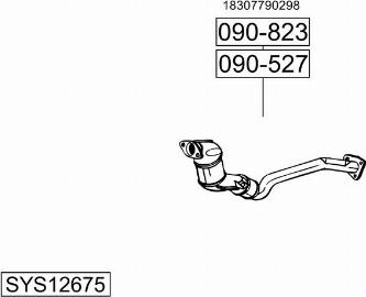 Bosal SYS12675 - Sistem de esapament - allinparts.ro