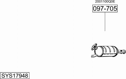 Bosal SYS17948 - Sistem de esapament allinparts.ro