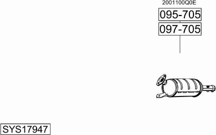 Bosal SYS17947 - Sistem de esapament allinparts.ro