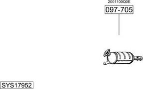 Bosal SYS17952 - Sistem de esapament allinparts.ro