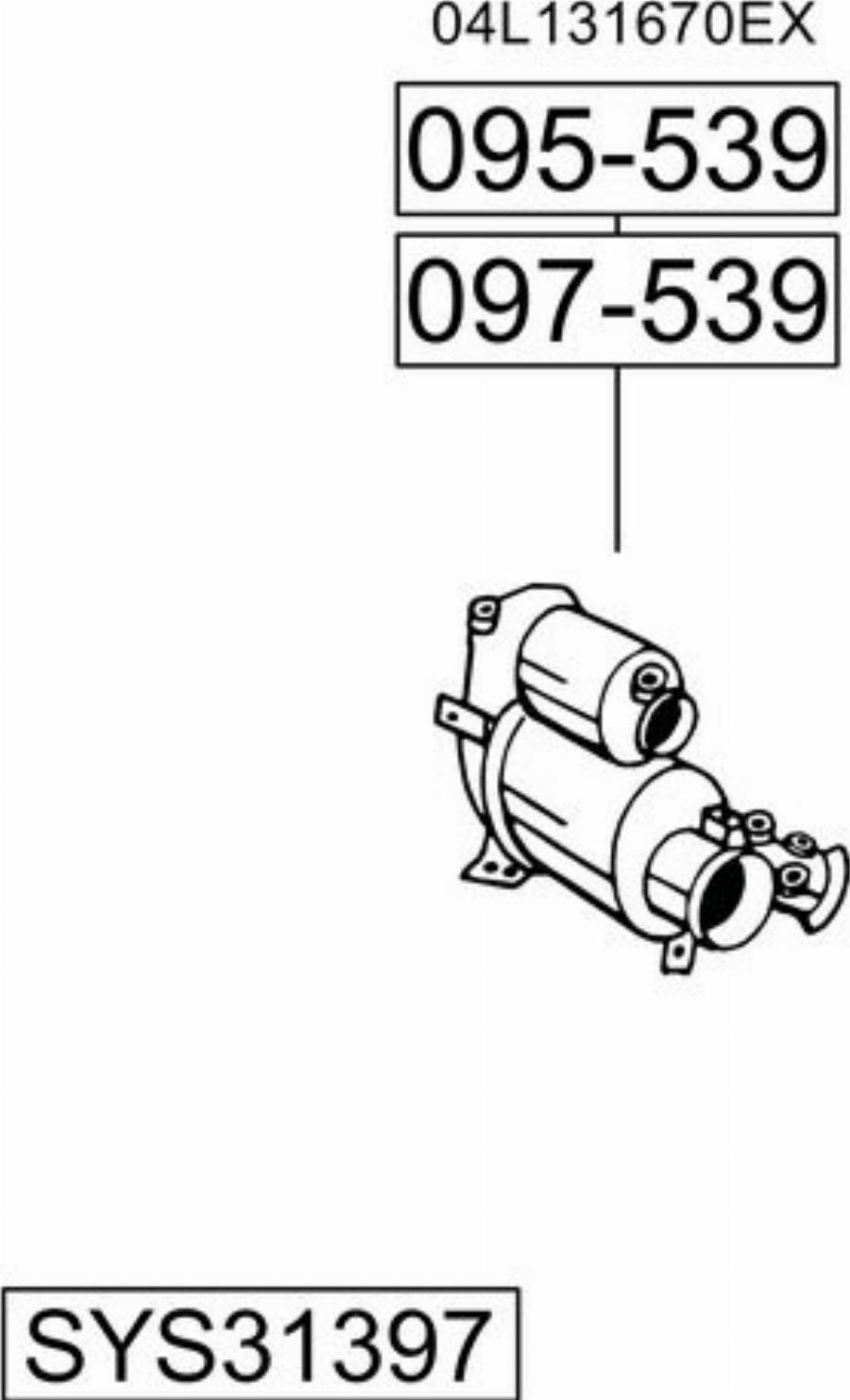 Bosal SYS31397 - Sistem de esapament - allinparts.ro