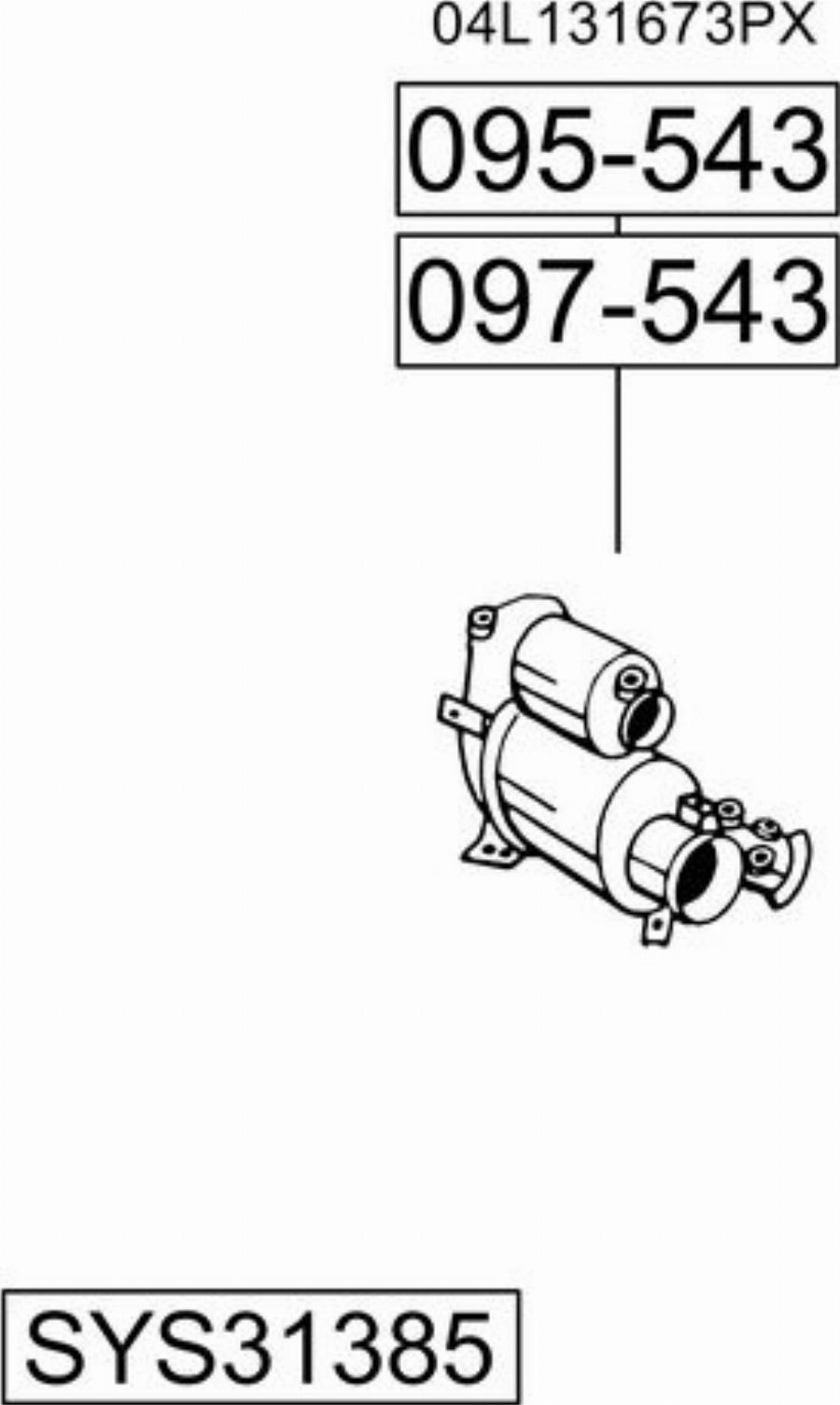 Bosal SYS31385 - Sistem de esapament allinparts.ro