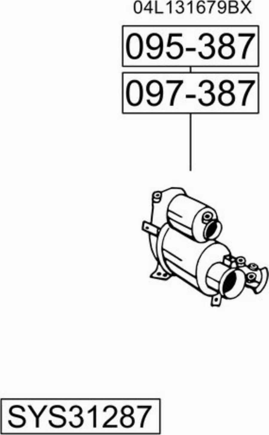 Bosal SYS31287 - Sistem de esapament allinparts.ro