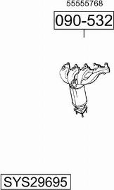 Bosal SYS29695 - Sistem de esapament - allinparts.ro