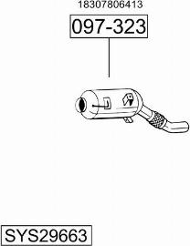 Bosal SYS29663 - Sistem de esapament - allinparts.ro