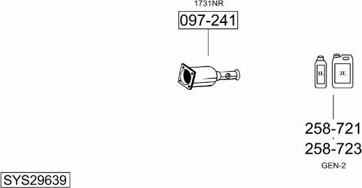 Bosal SYS29639 - Sistem de esapament - allinparts.ro