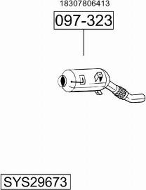 Bosal SYS29673 - Sistem de esapament - allinparts.ro