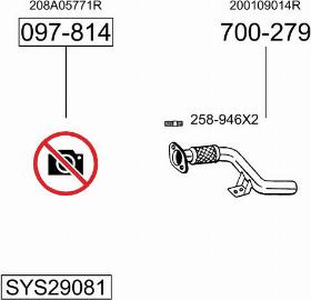 Bosal SYS29081 - Sistem de esapament allinparts.ro