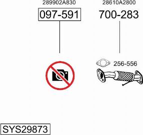 Bosal SYS29873 - Sistem de esapament allinparts.ro