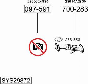 Bosal SYS29872 - Sistem de esapament - allinparts.ro