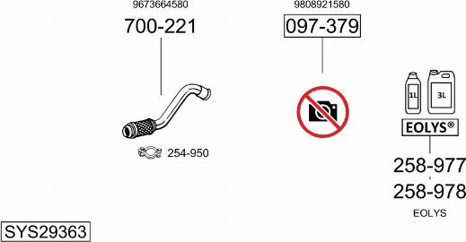 Bosal SYS29363 - Sistem de esapament allinparts.ro