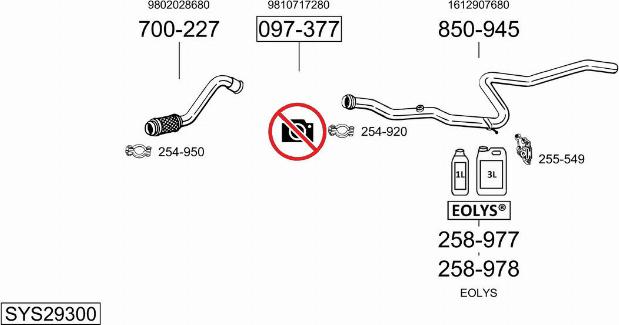 Bosal SYS29300 - Sistem de esapament allinparts.ro