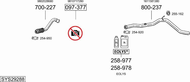 Bosal SYS29288 - Sistem de esapament - allinparts.ro