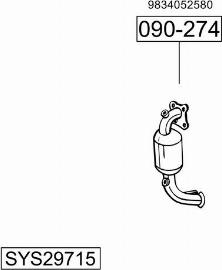 Bosal SYS29715 - Sistem de esapament allinparts.ro