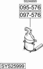 Bosal SYS25999 - Sistem de esapament - allinparts.ro