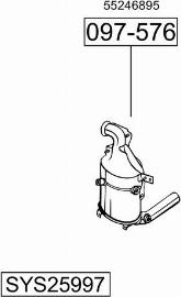 Bosal SYS25997 - Sistem de esapament - allinparts.ro