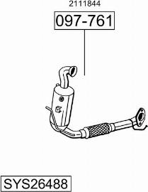 Bosal SYS26488 - Sistem de esapament - allinparts.ro