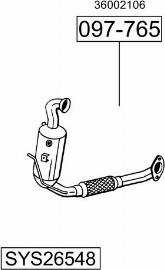 Bosal SYS26548 - Sistem de esapament - allinparts.ro