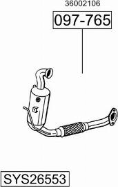 Bosal SYS26553 - Sistem de esapament - allinparts.ro