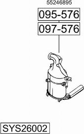 Bosal SYS26002 - Sistem de esapament allinparts.ro