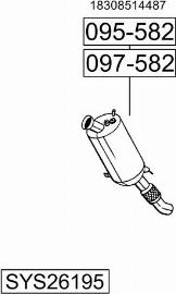 Bosal SYS26195 - Sistem de esapament - allinparts.ro
