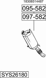 Bosal SYS26180 - Sistem de esapament - allinparts.ro
