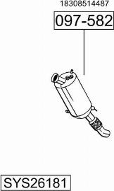 Bosal SYS26181 - Sistem de esapament - allinparts.ro