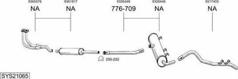 Bosal SYS21065 - Sistem de esapament - allinparts.ro