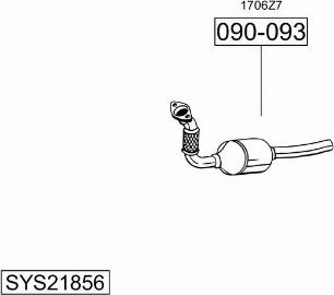 Bosal SYS21856 - Sistem de esapament - allinparts.ro