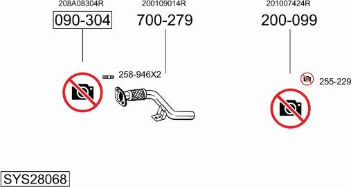 Bosal SYS28068 - Sistem de esapament - allinparts.ro