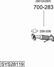 Bosal SYS28119 - Sistem de esapament - allinparts.ro