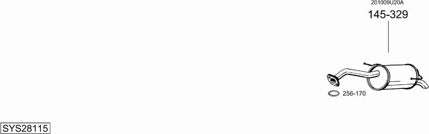 Bosal SYS28115 - Sistem de esapament allinparts.ro