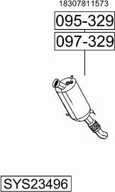 Bosal SYS23496 - Sistem de esapament - allinparts.ro