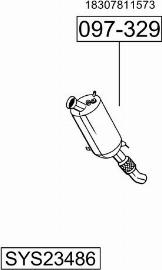 Bosal SYS23486 - Sistem de esapament - allinparts.ro