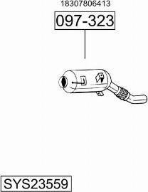 Bosal SYS23559 - Sistem de esapament - allinparts.ro