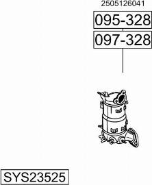 Bosal SYS23525 - Sistem de esapament - allinparts.ro