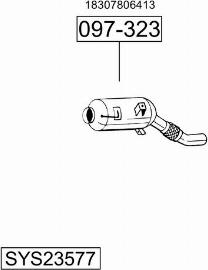 Bosal SYS23577 - Sistem de esapament - allinparts.ro