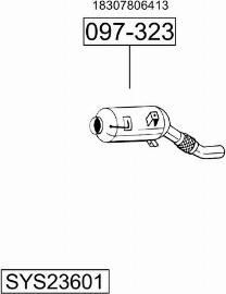 Bosal SYS23601 - Sistem de esapament - allinparts.ro
