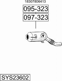 Bosal SYS23602 - Sistem de esapament - allinparts.ro