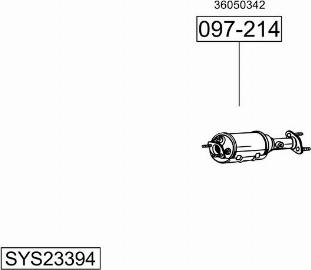Bosal SYS23394 - Sistem de esapament - allinparts.ro